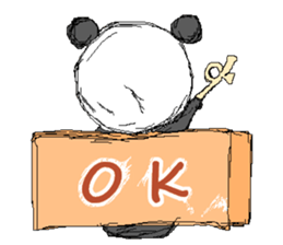 Picnic and graffiti panda sticker #678973