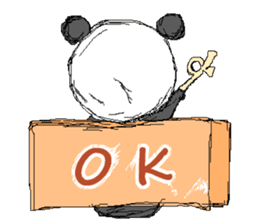 Picnic and graffiti panda sticker #678973