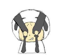 Picnic and graffiti panda sticker #678974