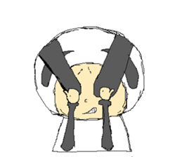 Picnic and graffiti panda sticker #678974