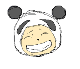 Picnic and graffiti panda sticker #678975