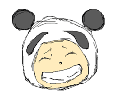 Picnic and graffiti panda sticker #678975