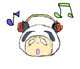 Picnic and graffiti panda sticker #678977