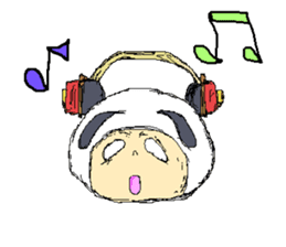 Picnic and graffiti panda sticker #678977