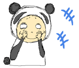 Picnic and graffiti panda sticker #678980