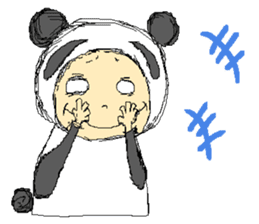 Picnic and graffiti panda sticker #678980