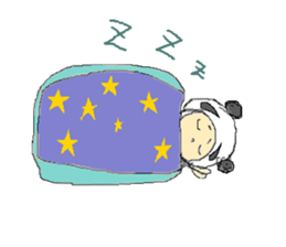 Picnic and graffiti panda sticker #678981