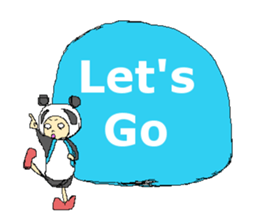 Picnic and graffiti panda sticker #678984