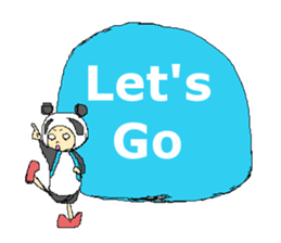 Picnic and graffiti panda sticker #678984