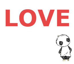 Picnic and graffiti panda sticker #678985