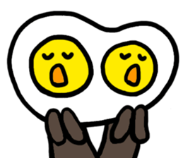 fried egg man sticker #679086