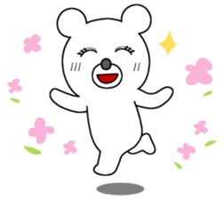 WHITE BEAR GIRL sticker #679910