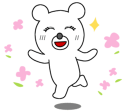 WHITE BEAR GIRL sticker #679910