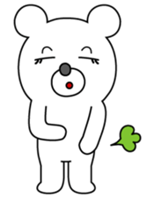 WHITE BEAR GIRL sticker #679917