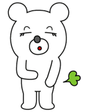 WHITE BEAR GIRL sticker #679917