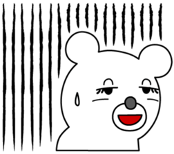 WHITE BEAR GIRL sticker #679921