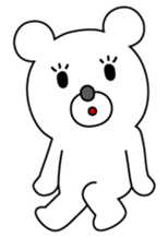 WHITE BEAR GIRL sticker #679928