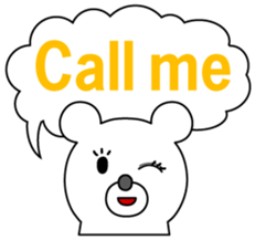 WHITE BEAR GIRL sticker #679936