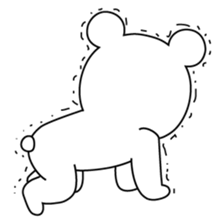 WHITE BEAR GIRL sticker #679940