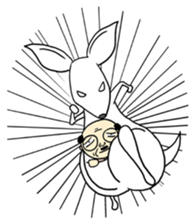 Kangaroo & Old guy sticker #680034