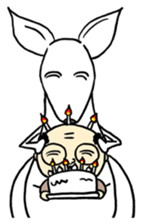 Kangaroo & Old guy sticker #680040