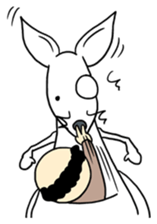 Kangaroo & Old guy sticker #680051