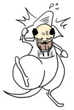 Kangaroo & Old guy sticker #680053