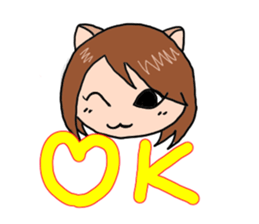 cat ear sticker #680627