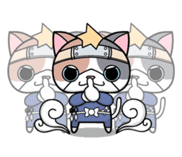 NINJA kitty & SAMURAI puppy sticker #680667