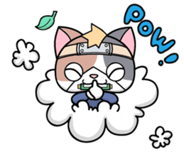NINJA kitty & SAMURAI puppy sticker #680669