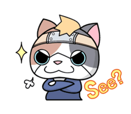 NINJA kitty & SAMURAI puppy sticker #680671