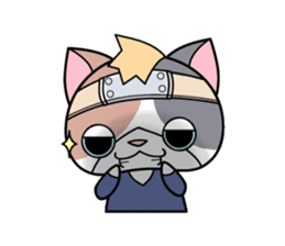NINJA kitty & SAMURAI puppy sticker #680674