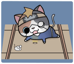 NINJA kitty & SAMURAI puppy sticker #680679