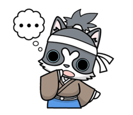 NINJA kitty & SAMURAI puppy sticker #680688