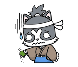 NINJA kitty & SAMURAI puppy sticker #680690