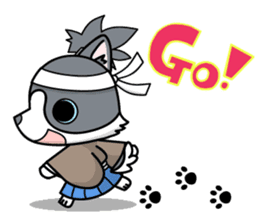 NINJA kitty & SAMURAI puppy sticker #680691