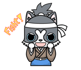 NINJA kitty & SAMURAI puppy sticker #680693