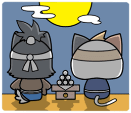 NINJA kitty & SAMURAI puppy sticker #680698
