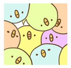 mochi bird sticker #681136