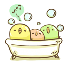 mochi bird sticker #681137