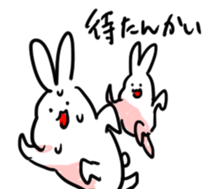 grafitti rabbit sticker sticker #681166