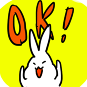 grafitti rabbit sticker sticker #681181