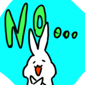 grafitti rabbit sticker sticker #681182