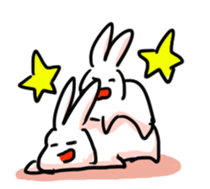 grafitti rabbit sticker sticker #681184