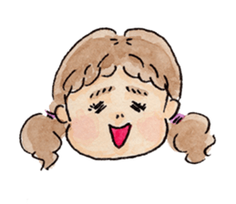 pretty funny little sisters sticker #681226