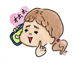 pretty funny little sisters sticker #681230