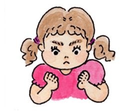 pretty funny little sisters sticker #681231