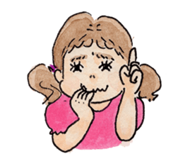 pretty funny little sisters sticker #681233