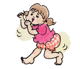 pretty funny little sisters sticker #681234