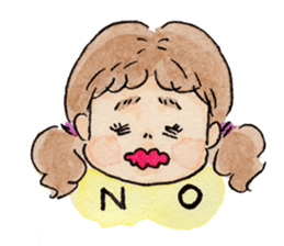 pretty funny little sisters sticker #681242